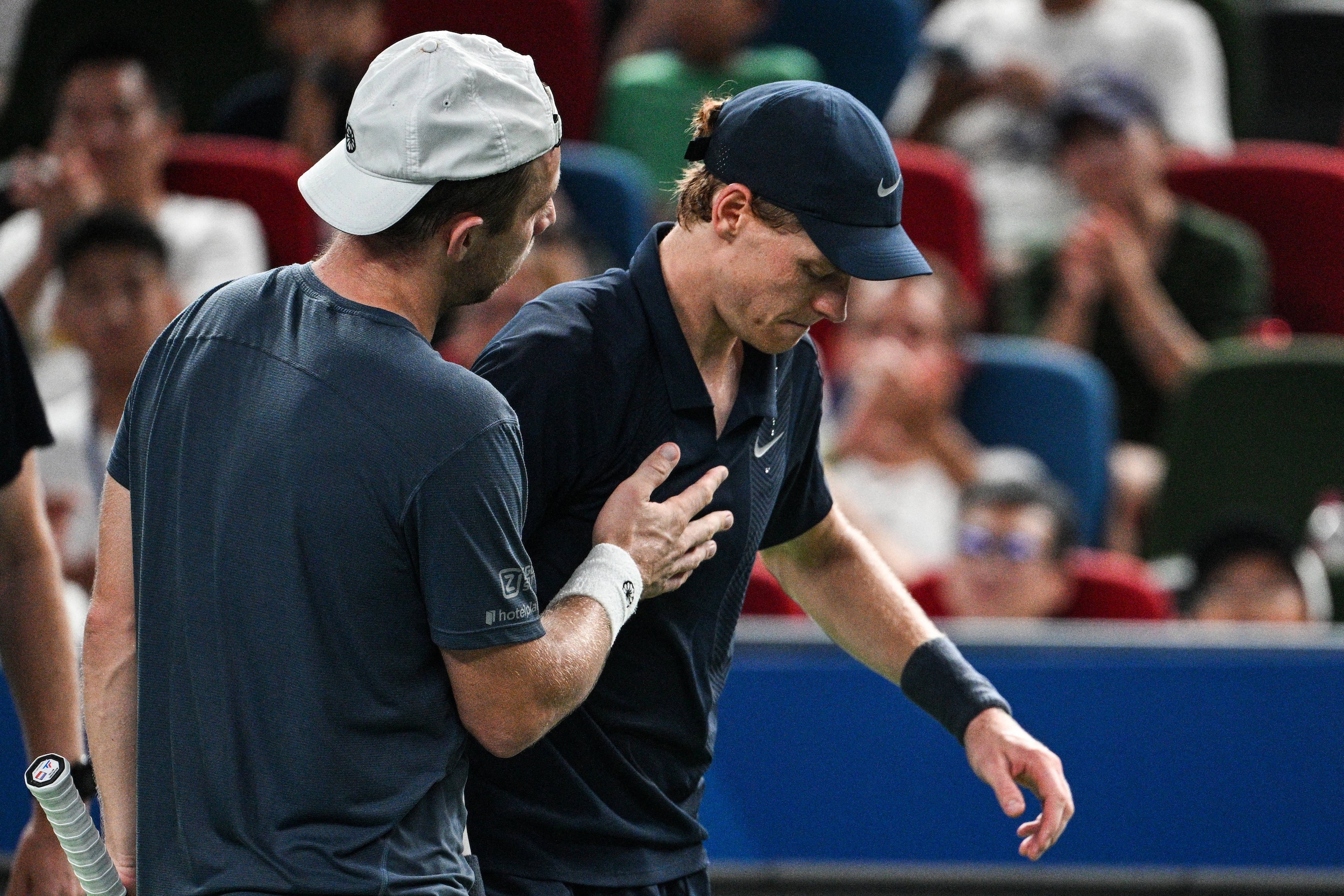 Jannik Sinner out of Shanghai Masters with leg injury