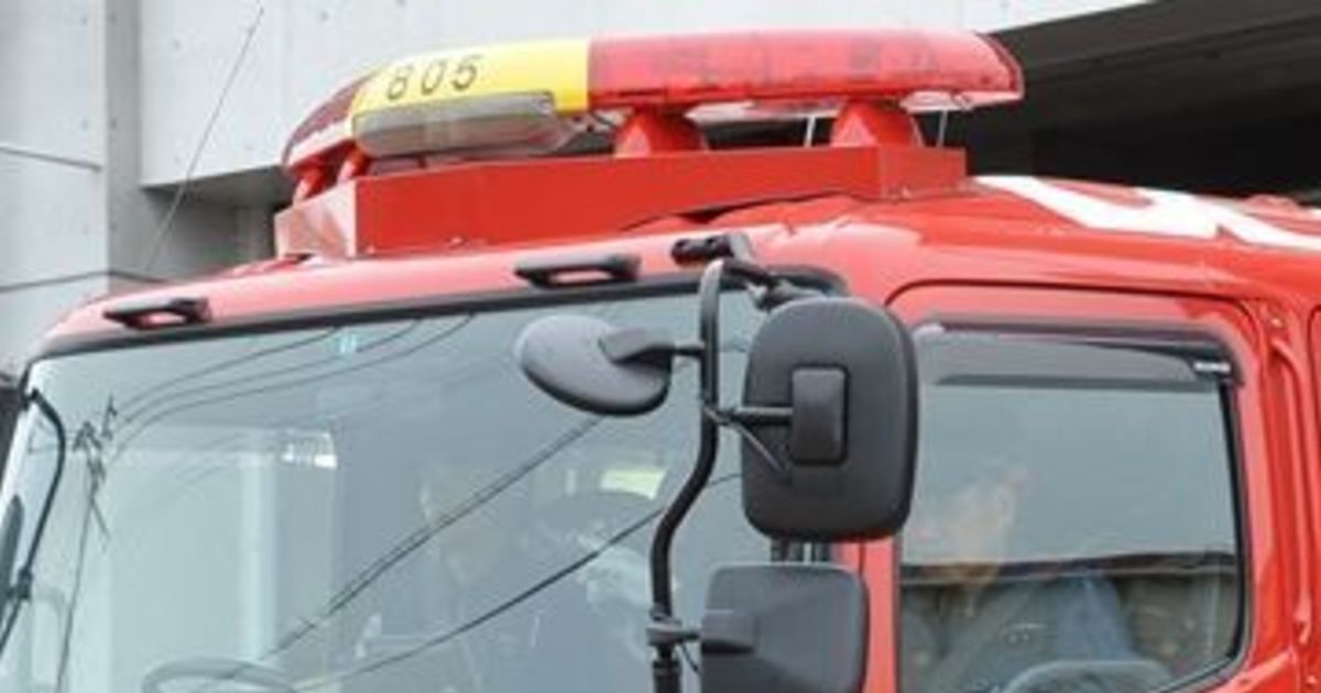 未明に北九州市戸畑区の建物火災で消防車出動　千防2丁目3番付近（10月14日午前1時14分ごろ）