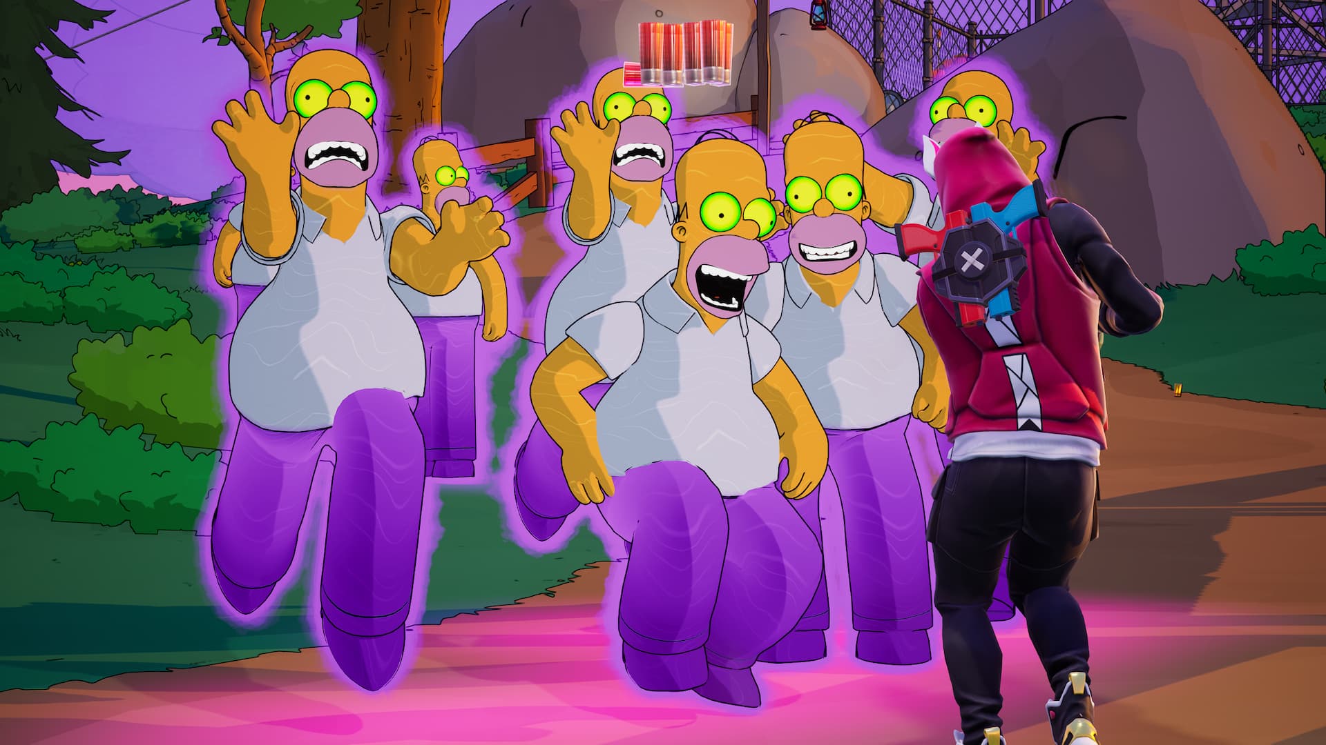 Where to find Homer Clones in Fortnite The Simpsons Season